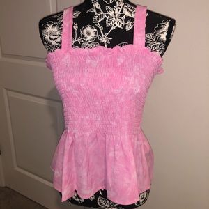 NWT Michael kors pink gauze tank